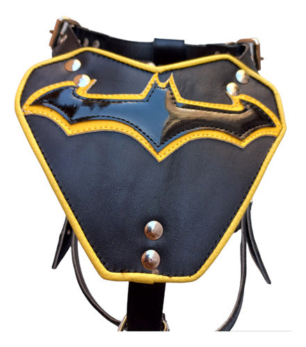 Petizoos Fuertes Batman Leather Harness and Collar for Large Dogs 0