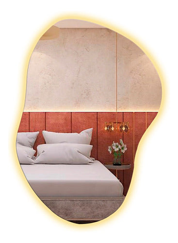 Irregular Shape Mirror 50 cm X 60 cm Model 18 with LED Light 0