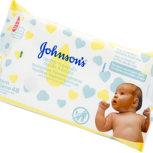 Johnson's Baby Kit X12 Wet Wipes for Newborns 48u 2