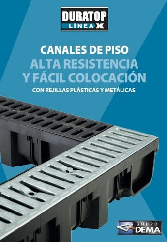 Rejilla Metal Lineal Canaleta Piso 100x12 Duratop 1