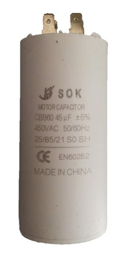 Capacitor 45 Mf 450 Vac Plastico 1