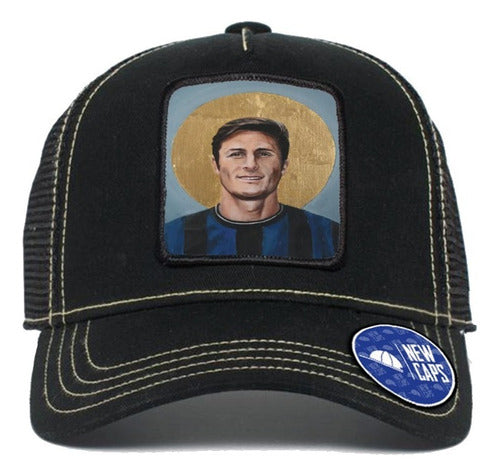 Newcaps Gorra Trucker Tela Premium Parche Zanetti New Caps Oficial 0