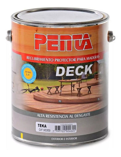 Penta Protector Madera Para Exterior Deck Teka X 4l 0