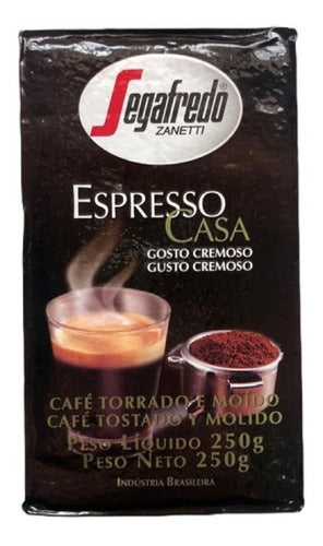 Pack X6 Cafemolido Espresso Casa Gustocremoso 250g Segafredo 0