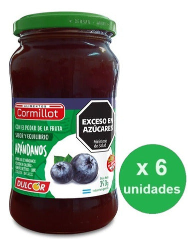 Pack Mermelada Arandano Dr. Cormillot 390g X 6 Un- Dh Tienda 0