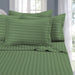 City Blanco 1 1/2 Plazas Striped Dobby Bed Sheets Set for Sommier 5