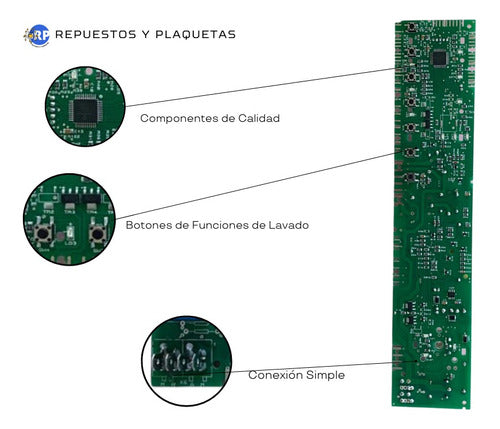 MC Programable Washing Machine Board for Drean Next Models 8.12/7.10/7.09/6.09/6.08/6.06 72