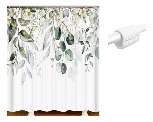 Casa con Onda Modern Antifungal Printed Shower Curtain 4