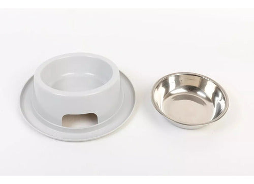 Stainless Steel Pet Bowl for Dogs and Cats - 18cm 2