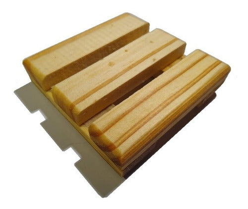 Set of 20 Handcrafted Wooden Soap Dishes for Solid Shampoo 7.5cm x 7cm 0