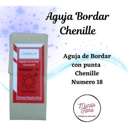 Aguja Bordar Chenille Paquete 25 Unidades 1