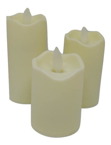 Sets 3 Velas Led Fiestas, Bodas, Eventos  Oferta Navidad 0