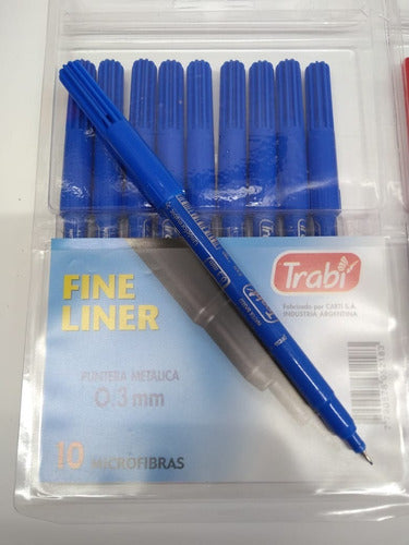 Microfibras Trabi Fine Liner P. 0,3 Mm V.devoto  3unidades 2