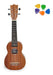 Parquer Electro Soprano Ukulele with Case and Aquila Strings 6