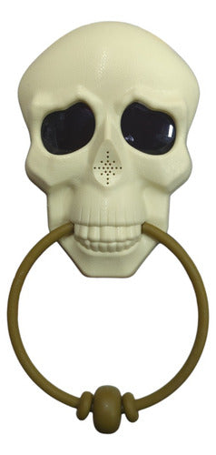 Colores Adorno Timbre Calavera Sonido Luz Led Halloween Decoracion 0