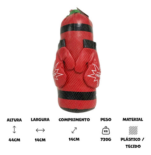 Brinquedo Infantil Boxe Com Luva Go Play Multikids 1