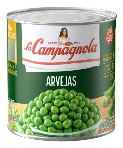 Campagnola Dried Peas 300g Pack of 6 Units 0