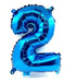 Tu Mundo Metallic Number Balloons 41 Cm Blue 5