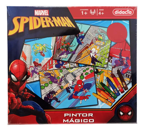 Didacta Juego Didacta Pintor Magico Spiderman Para Niños Marvel Febo 0