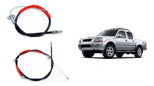 Juego Cables De Freno Nissan Frontier Xterra Izq Der X2 0