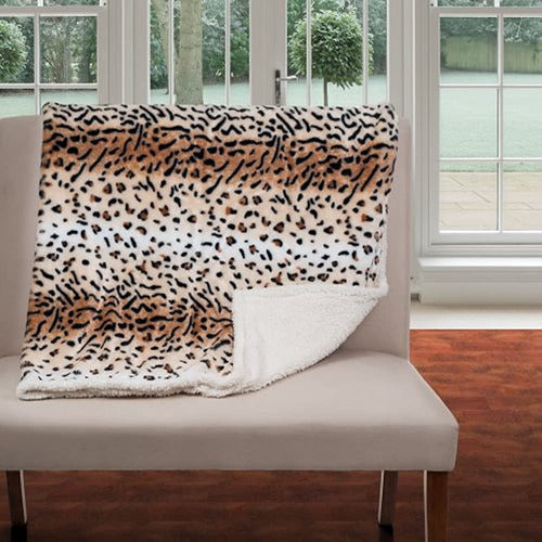 Lavish Home Tiger Manta-fleece Sherpa 1