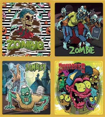 Inkdrop Zombie Puzzle with 4 Pieces to Hang for Kids 0