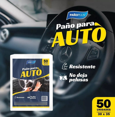 Paños Para Autos, No Dejan Pelusa. 50 Unidades - Pañoplus 1