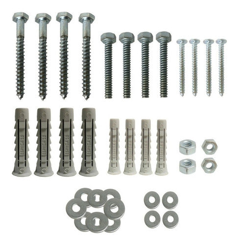 Air Conditioner Support Bracket Kit with Screws and Anchors 2200 to 3500 3