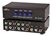 Interruptor De 4 Vías Av Rca Switcher 4 In 1 Out Compuesto V 1