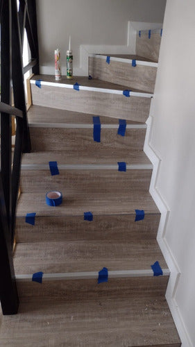 Floating Stair Covering by America Parquets in Paso Del Rey La Reja 2