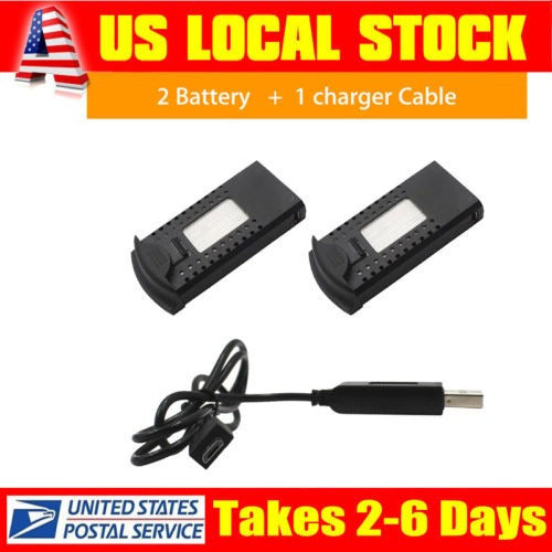 2pcs Sg700 Li-po Batería 3.7v 900mah 25 C + Cargador Cable P 3