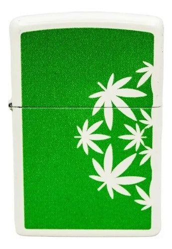 Zippo Weed Leaves Design Original Garantia 28547 0