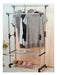 Generic Double Extendable Clothes Rack with Wheels C102-4 1