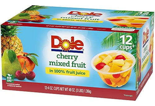 Dole Fruit Bowls Cherry Mixed Fruit In 100% Juice, Snack Sal 2