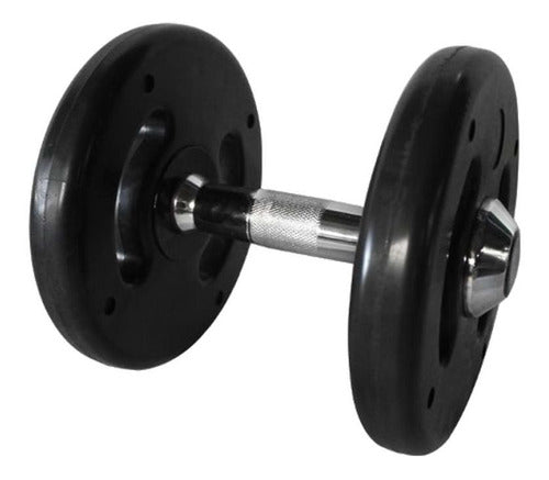 Dumbbell Injetado Com Pegada Cromada Academia Fitness 12kg 0