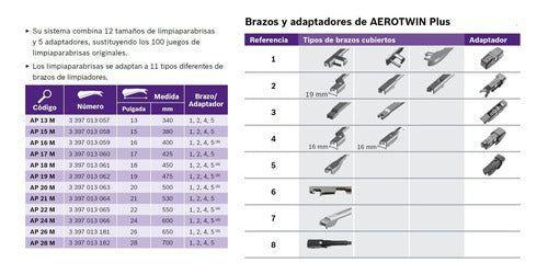 Bosch Aerotwin Plus 17 425mm 4 Adaptadores 3