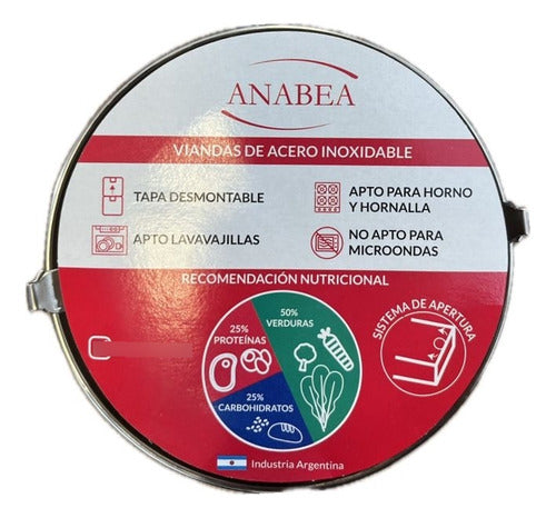 Anabea Vianda 16 Cms Acero Inoxidable 2