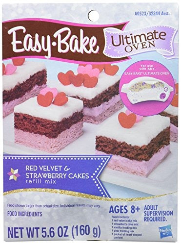 Easy Bake Red Velvet and Strawberry Cakes Refill Pack 0