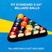 GSE - Black Plastic Billiard Balls Set with 8 Triangular / 9 Diamond Balls for Standard 2-1/4 Inch Pool Billiard Table 3