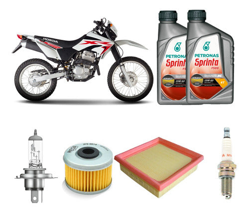 Wega Kit Service Aceite Y Filtros Honda Xr 250 Tornado F500 15w50 0