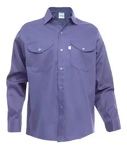 Ombu Work Shirt Grafa Blue - Beige Original 0