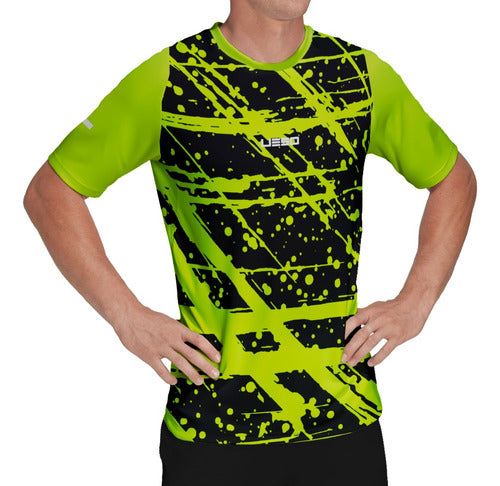 Ueso Sublimated Sports T-Shirt for Tennis, Paddle, and Squash - Men's 3