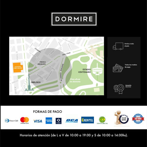 Dormire Sommier Espuma Alta Densidad 1 Plaza Lexus 80 185 1