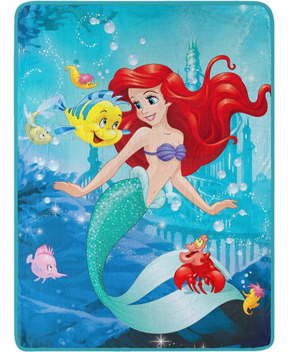 Northwest Manta Little Mermaid/Ariel Micro Raschel, 46" x 60" 0