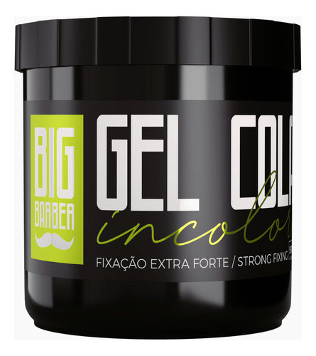 Gel Cola Big Barber 500g Incolor Econômico Potão Kit 6 Unida 5