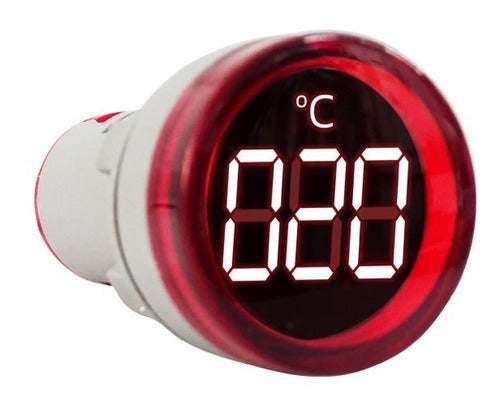 Mini Termometro Digital Led Ojo De Buey -20 A 199 Baw 0