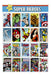 Marvel Superheroes Comics Stamp Art - 45x30 Cm 0