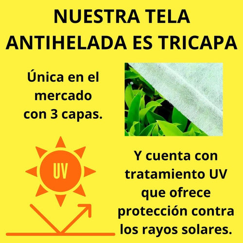 Tela Manta Antihelada Plantas Y Cultivo - 4m X 50m 1