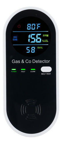 Tester.gas Monoxide Lcd Com Combinação De Detectores Naturai 2