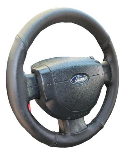 Leather Cowhide Steering Wheel Cover by Luca Tiziano Cueros 4